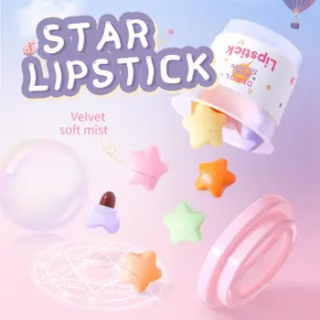 6ks Mini Capsule Rtěnky Set Star Candy Velvet Matte Vodotěsné Dlouhotrvající Non-stick Pohár Lesk na Rty Make-up Kosmetiky Maquiage