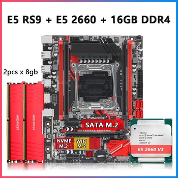 Strojník E5 RS9 základní Deska Combo LGA 2011-3 Kit Set S Xeon E5 2660 V3 CPU Procesoru a DDR4 16GB operační Paměti RAM USB3.0