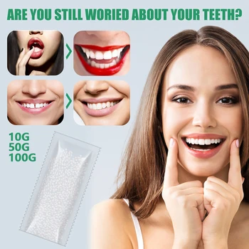 Dočasný Zub Repair Kit A Mezery FalseTeeth Pevné Lepidlo Na Umělý Chrup Lepidlo, Zuby, Bělení Zubů Náplň Falešné Zuby Nástroj