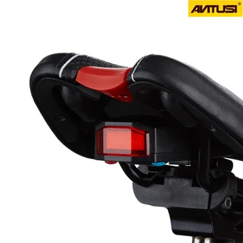 ANTUSI A6 Kolo 4 v 1 Bezdrátové Zadní Světlo Cyklistika Dálkové Ovládání, Alarm, Zámek Horské Kolo Inteligentní Zvonek COB Tailight USB Nabíjení