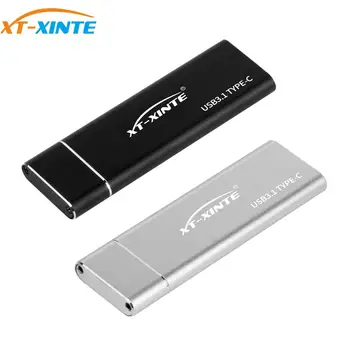 USB 3.1 a M. 2 NGFF SSD Pevný Disk Box, Karty Adaptéru HDD Případě Typu-C Kabel pro 2230/2242/2260/2280 m2 SATA Disco Duro Externo