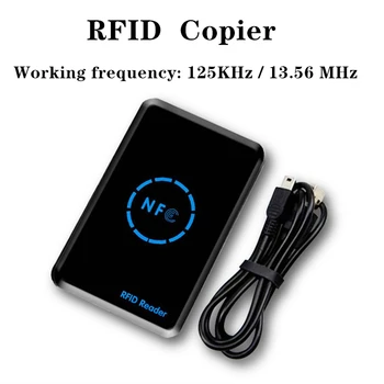 NFC Smart Card Reader Spisovatel RFID Kopírka / Kopírka 125KHz, 13,56 MHz USB Programátor klíčenek ID Karty IC EM UID EM4305 T5577 Tag