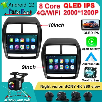 Carplay Android 12 Pro Mitsubishi ASX 1 2016 - 2022 Auto Rádio Multimediální Video Přehrávač, elektronika, Navigace, stereo IPS GPS