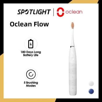 Oclean Flow Smart Sonic Elektrický zubní Kartáček Set IPX7 Ultrazvuk Zubní Bělidlo Dobíjecí Automatické Ultrazvukové Teethbrush Kit
