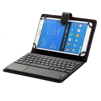 Pro Huawei MediaPad M5 8.4 SHT-W09/AL09 Slim Folio Stand PU Kůže Pouzdro + Odnímatelný Bezdrátový Bluetooth Touchpad Klávesnice