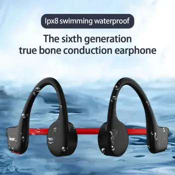 X6 Bluetooth Sluchátka Bezdrátové Vodotěsné Kostní Vedení Sluchátka Stereo Hands-free Venkovní Sportovní Sluchátka Sluchátka S Mikrofonem