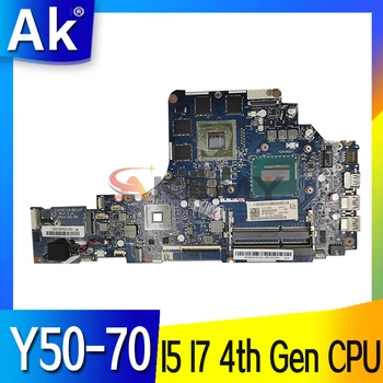Pro Lenovo Ideapad Y50-70 Notebook základní Deska základní Deska ZIVY2 LA-B111P základní Deska s I5 I7 4th Gen CPU GT860M GTX960M GPU