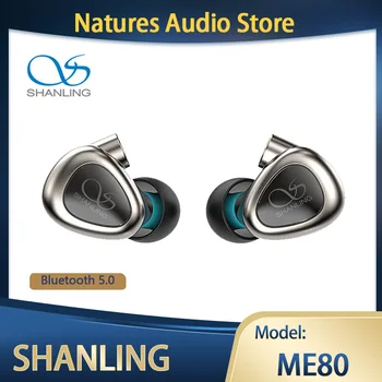 Shanling ME80 V Ear Sluchátka 10 mm Dynamický Ovladač, Headset, Hi-Res Audio Sluchátka hi-fi Sluchátka s MMCX Konektor