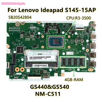 NM-C511 NMC511 Pro Lenovo Ideapad S145-15API Notebooku základní Deska s R3-3200 CPU 4GB-RAM a GS440&GS540 5B20S42804 test no