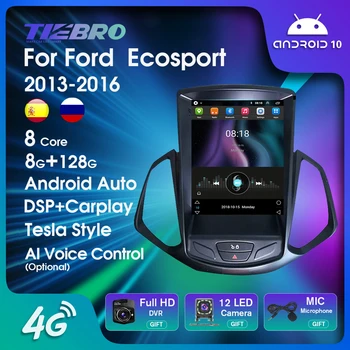 Auto Radio Android 10.0 Pro Ford EcoSport Eco Sport 2013-2016 2 Din StereoTesla Styl Obrazovky, Multimediální Přehrávač Carplay GPS 9.7