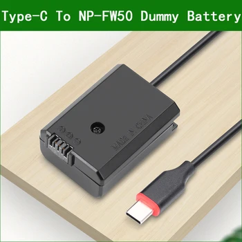 AC-PW20 PD USB Type-C NP-FW50 Figuríny Baterie Napájecí Adaptér DC spojka Pro Sony a7, a7S a7R a7R II, a7S II A7RM2 ILCE-7RM2