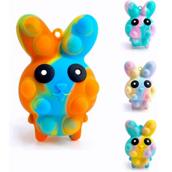 3D Králík Pop Vrtět Hračky pro Velikonoční Dárky k Narozeninám Děti, Dospělí Stresu Hračky Squeeze kawaii Bunny Smyslové Hračky