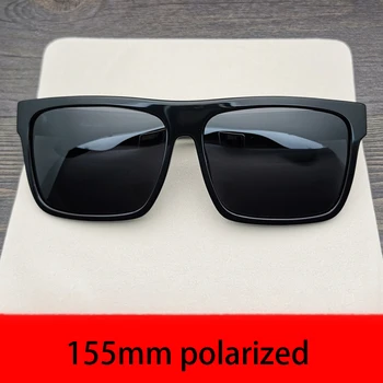 Nadrozměrné Polarizované sluneční Brýle Mužské Černé Sluneční Brýle pro Muže 166 mm Velký Polaroid Flat Top Vintage Retro Ženy Unisex