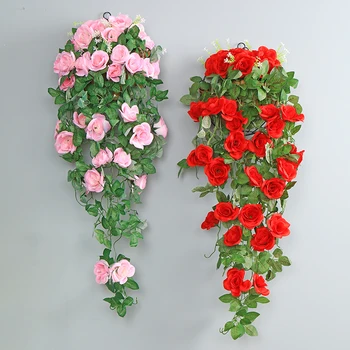 1KS Umělé Květiny, Rose Závěsné Papírové Květiny Domácí Zeď Svatební Dekorace Luxusní Domácí Výzdoba Falešné Květiny