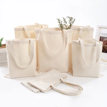 Eco Bavlna Opakovaně použitelné Nákupní Tašky Tote Bag Kabelka Skládací Taška přes Rameno, Látka Látkový Sáček pro Nakupování na Trhu
