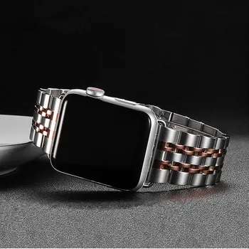 Z nerezové Oceli popruh pro Apple watch band 44 mm 45 mm 41 mm 40 mm 42 mm 38 mm kovové watchband náramek iwatch Series 3 4 5 se 6 7 8