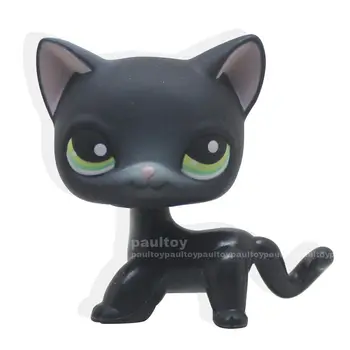 YASMINE Pet Shop Černá Kočka Krátké Vlasy Kočička LPS #336