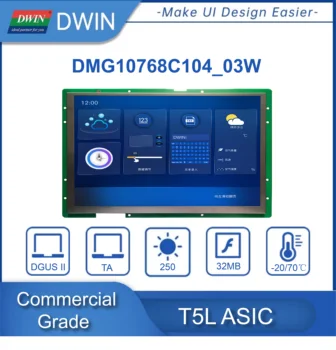 DWIN 10.4 palcový TFT LCD Displej Připojit Arduino, Esp32, Esp8266, 1024*768 HMI Inteligentní Dotykový Displej,IPS LCD Modul DMG10768C104_03W