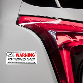 Jpct osobní dekorace varování Sledování GPS Alarm obtisk pro policejní auto, vodotěsné ethyl tenké nálepka pro auto, 10 cm*4 cm