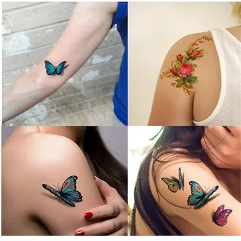 3d tetování dočasné tetování nálepka falešné tetování body art vodotěsné bezpečnostní list 40