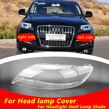 Použití Pro Audi Q7 2006-2013 Transparentní Světlomet Kryt Lampy Odstín Přední Světlomet Shell Stínítko Objektivu shell