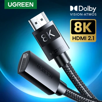 UGREEN Prodlužovací Kabel HDMI 2.1 Kabel pro PS5 GoPro Hero 8 8K/60Hz 4K/120Hz Ultra High-Speed 48Gbps eARC HDCP 8K Kabel HDMI 2.1