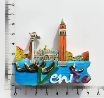 Milán, Benátky, Řím, Itálie Cestovní Suvenýr Lednice Magnet Barcelona Magnety Na Ledničku