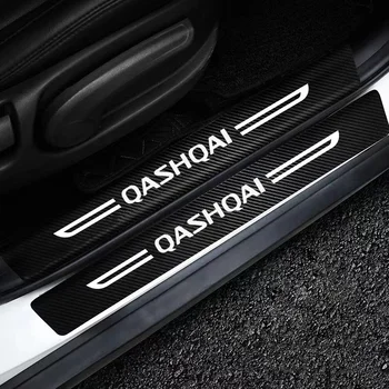 4ks Pro Nissan Qashqai J10 J11 2021 2020 2019 2018- 2011 2010 2009 2008 2007 Auto Práh Dveří Parapet Nálepka Příslušenství