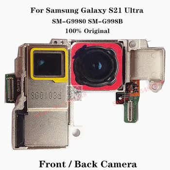 Originální Zadní Fotoaparát Konektor Pro Samsung Galaxy S21 Ultra S21U SM-G9980 G998B G9980 Přední Zadní Kamera Flex Kabel Náhradní