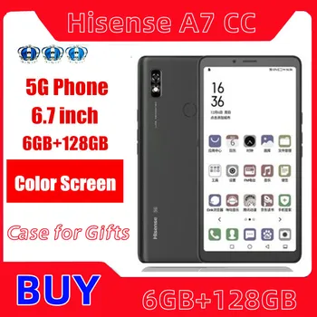 Hisense A7 CC/A7 Telefon 6.7-palcový Obrazovky inkoustu Eink Displej e-reader, 6 GB+128 GB 5G Mobilní A7CC PK kindle