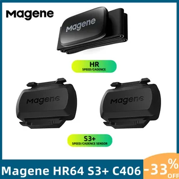 Magene Senzory Cyklistika S3+ HR ANT+ USB Dual Mode Rychlost Kadence Snímač Tepové Frekvence cyklocomputer Kolo Wahoo Garmin XOSS iGPSPORT