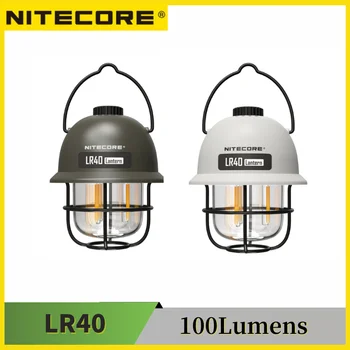 NITECORE LR40 USB-C Dobíjecí Camping Lantern 100Lumens Runtime 65 Hodin 3 Světelné Zdroje