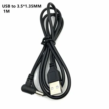 Typ A Male USB Obrátit na DC Napájecí Konektor Samec Jack Adaptér 90 ° Samec 3,5 mm x 1,35 mm Napájecí Kabel Kabel USB na 3.5*1.35