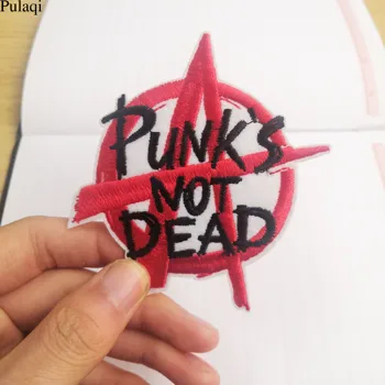 Pulaqi Žehlička Na Dopis Punk Patch Odznaky, Nášivky Na Oděvy Vyšívané Nášivky Na Oblečení Oděv Pruhy Pro Oblečení V Pračce