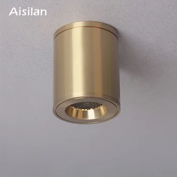 Aisilan LED downlight z mědi honeycomb anti-glare bodové světlo s vysokým barevným podáním 93 upgrade kolo světlo