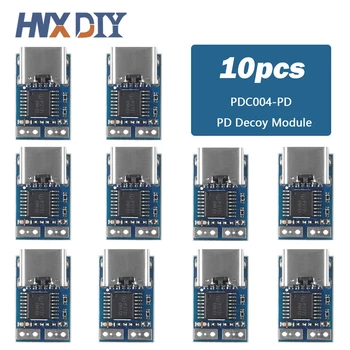 10ks PDC004-PD 9V 12V 15V 20V PD návnada modul Ip2721 PD23.0 DC DC trigger prodlužovací kabel QC4 nabíječka