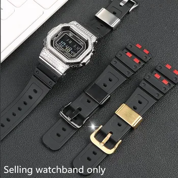 Vysoce Kvalitní pryskyřice řemínek pro G-Shock C-asio 3459 gmw-b5000 silikonové hodinky s gumovým páskem hodinky sportovní vodotěsné příslušenství