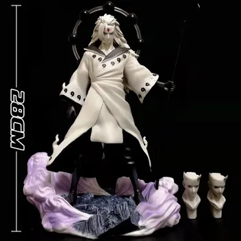 28 cm Anime Naruto Akční Obrázek Uchiha Madara Figurka 3 Hlavy PVC Socha Sběratelskou Model Ozdoby Dospělé Děti, Hračky, Dárky