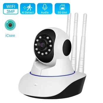 PTZ IP Kamera Vnitřní WiFi Pet Baby Monitor, Automatické Sledování CCTV Domácí Bezpečnostní Kamera Audio IR Noční Video Dohled Kamery