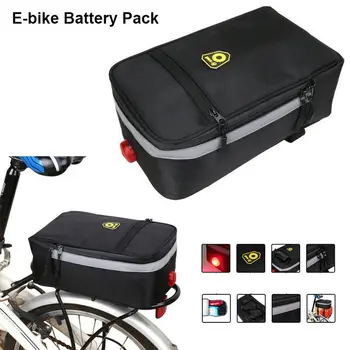 Cyklistika Baterie Zadní Nosič Rámu Případě Skladování Taška Se Hodí Elektrické Kolo E-Bike