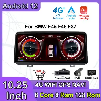 10.25 Palcový Android 12 Dotyková Obrazovka Pro BMW F45 F46 F87 2013-2018 Auto Carplay Monitory Multimediální Stereo Speacker Rádio Přehrávač
