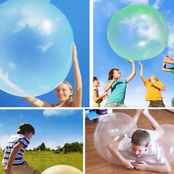 Balón Hračka Koule Transparentní Odrazit Barevné Balónky, Dekorace Pro Děti Venkovní Aktivity Magie Bubble Míč Dárek