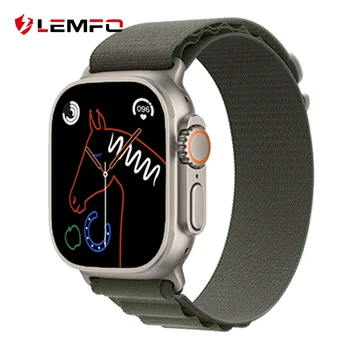 LEMFO NFC Chytré Hodinky Ultra Series 8 Smartwatch Muži Ženy Bluetooth Volání IP68 Vodotěsné 2 Palcový Displej IWO Sledovat Teplotu