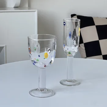 Kreativní Skvrnitá Pohár Francouzská Vína, Sklo Pro Domácnost Šampaňské Šumivé Víno Brýle Osobnosti Transparentní Crystal Cup
