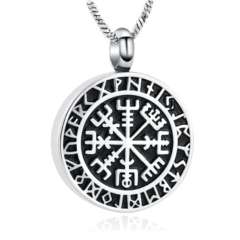 Kompas Urna Náhrdelník pro Popel pro Ženy, Muže, Kremace Šperky z Nerezové Oceli Memorial Ash Památku Šperky Urny
