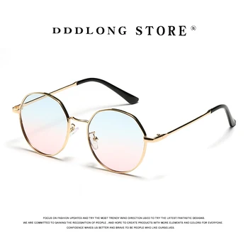 DDDLONG Retro Módní Náměstí sluneční Brýle, Ženy Muži Kovové Sluneční Brýle Classic Vintage UV400 Venkovní Oculos De Sol D103
