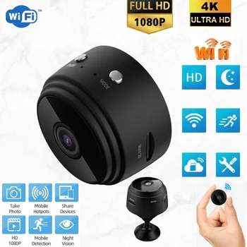 A9 Mini Kamera 1080P HD IP Kamera, IR Noční Verze Mikro Diktafon Wireless Mini Videokamera Video Dohled Wi-fi Fotoaparát