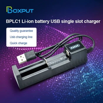 USB Univerzální 1 Slot Baterie Nabíječka Lithiová Baterie, Rychlé Nabíjení adaptér pro Akumulátory Li-ion 18650 26650 14500