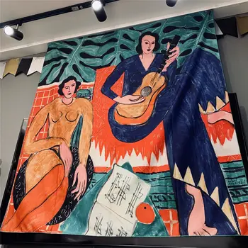 Matisse Dámské Kytaru Gobelín Domů Dekorační Tkaniny Umělecké Olejové Malby Zdi Gobelín Tkaniny pro Obývací Pokoj Umění a Řemesla