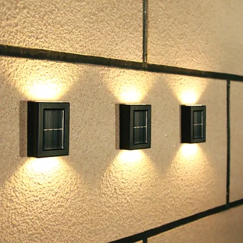 1-4ks Venkovní Solární LED Lampa Smart Vodotěsné Verandě Zeď Světla na Balkon, Zahradu Dekorativní Krajiny, Pouliční Světla